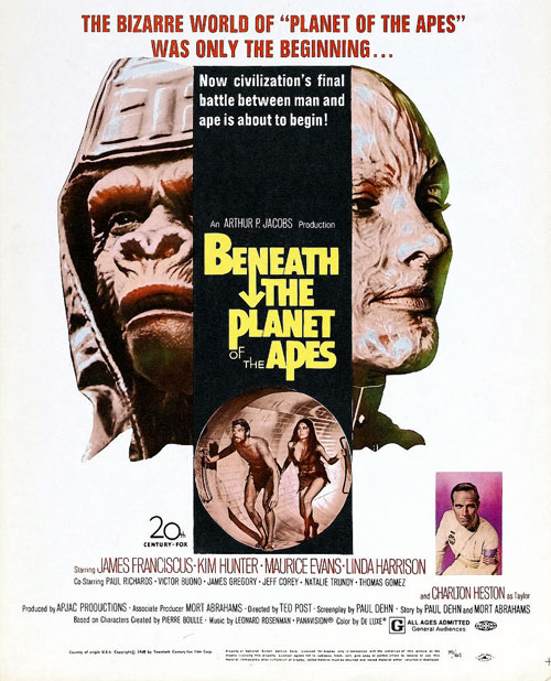 Beneath the Planet of the Apes (1970) Poster