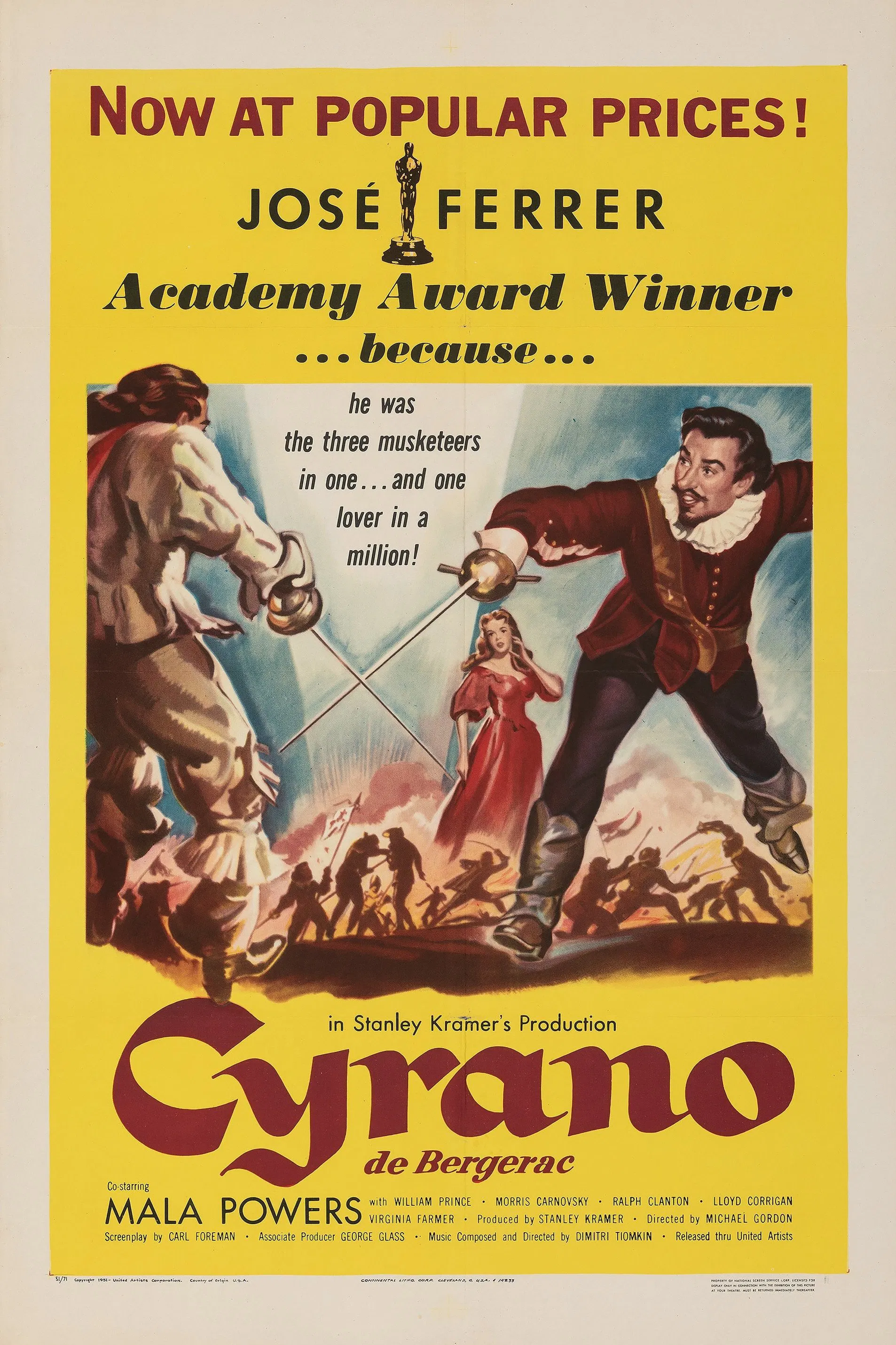 Cyrano de Bergerac (1950) Poster